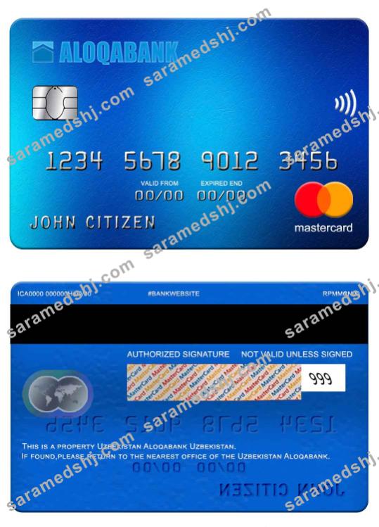 Uzbekistan Aloqabank mastercard